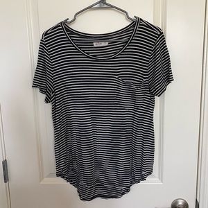 black/white striped tee from Hollister